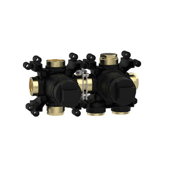 Встраиваемая часть термостатического смесителя с переключателем Almar на 2 положения, горизонтальный модуль, E176901