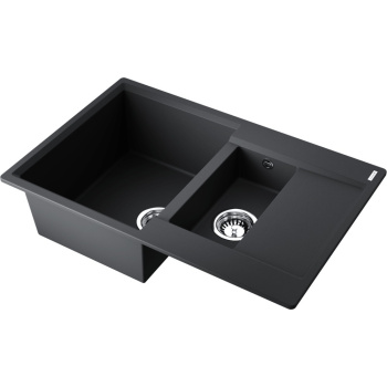 Мойка кухонная Omoikiri Daisen 78-2T-BL черная 4993535