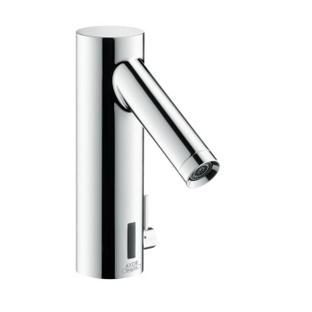 Электронный смеситель для раковины Axor Starck 10140000 с регулированием температуры, с сетевым подключением, хром