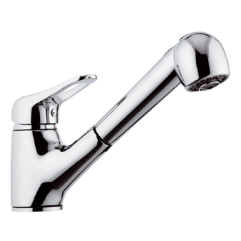 Смеситель для кухни Remer Kiss  с выт. лейкой хром K47M