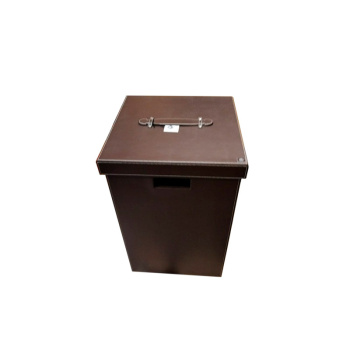 Корзина для белья Decor Walther Brownie Q с мешочком из ткани Имитация кожи темно-коричн 924590