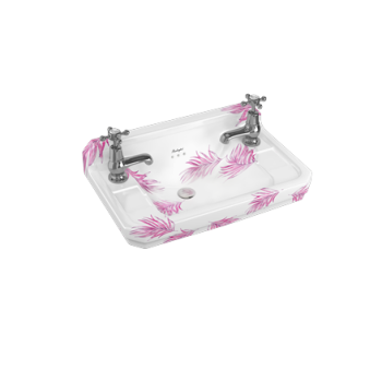 Подвесная раковина Burlington Bespoke/Floral B8 2TH BOTA зеленый