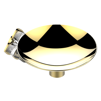 Мыльница металлическая THG Petale De Cristal Clair U6A-F01-546GM полированное золото