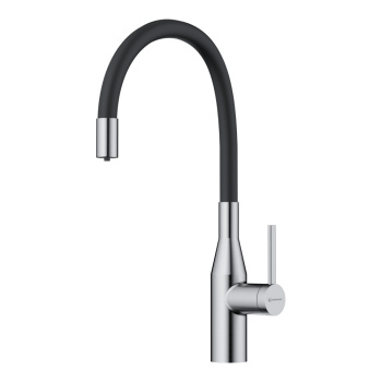 Смеситель для кухни Omoikiri Yatomi 2 Plus BN-BL нержавеющая сталь черный 4994344