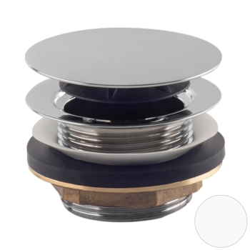 Донный клапан для ванны OMP Tea Clicker 8568.060.6.XD белый