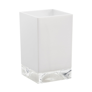 Kartell by laufen стакан 70x70x120 мм, пластик, плотный белый