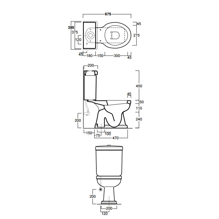Бачок с крышкой для моноблока Simas Londra LO922bi белый