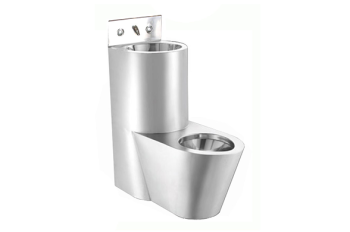 Унитаз стальной с умывальником Nofer 13123.R