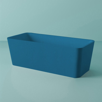 Ванна из искусственного камня Artceram Square 180x80 ACW004 38 blu avio