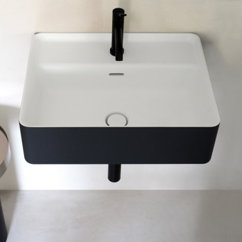 Раковина Agape Marsiglia 60x47x16, 1 отв., подвесная, белый/темный серый ACER0705M1RZG *1