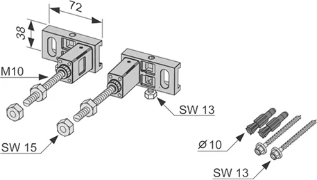 Крепление модуля Tece Teceprofil 9380014