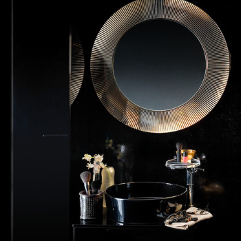 Laufen Kartell Раковина-чаша 420х420х120мм без перелива, без отв. под смеситель, цвет: черный глянцевый