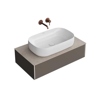 Тумба MAGICA подвесная Kerama Marazzi 90 1 ящик, вечерний серый матовый MA.90.1\EGR.M