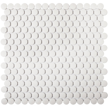 Керамическая мозаика Starmosaic Non-slip Penny Round White Antislip (jnk81011) 315x3096 шт