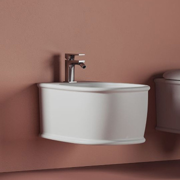 Биде подвесное Artceram Atelier 52х37, с 1 отв под смеситель, белый матовый ATB001 05 00 *1