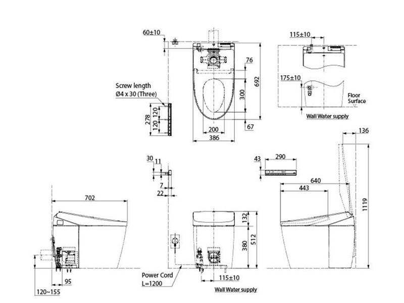 Сиденье-биде Toto NEOREST TCF85510GIN#NW1