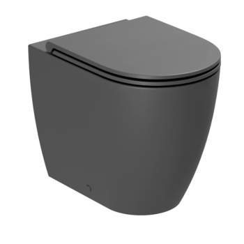 Унитаз приставной Azzurra Comoda CMVCTPE00000CA/(COM 100 CA/P) carbone c креплением VFV, Easy Clean, carbone