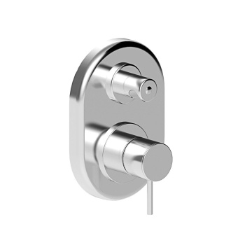 Внешняя часть встраиваемого смесителя для ванны Stella Lucilla 3254MC с авт.переключателем, хром LL 01405 CR00