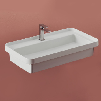 Раковина Artceram Fuori Scala 80х45, с 1 отв., встраиваемая, без перелива, белый TFL035 01 00 *1