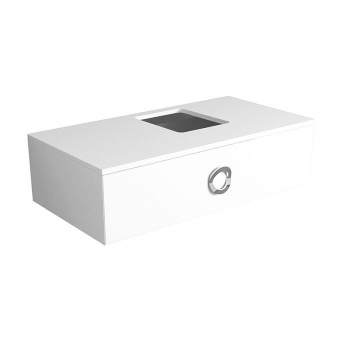 Тумба под раковину подвесная Simas Henges HEM01 bianco matt 100x27 см белый