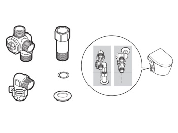 Запорный клапан для электронного унитаза Toto HH20136VR