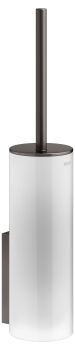 Туалетный ершик Keuco Edition 400 11564359000 с хрустальной матовой колбой, титан чёрный шлифованный