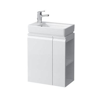 Laufen Pro S База под раковину, 480х280х690 мм, компактная асимметричная раковина левая, включая сифон и комплект для монтажа, белый матовый
