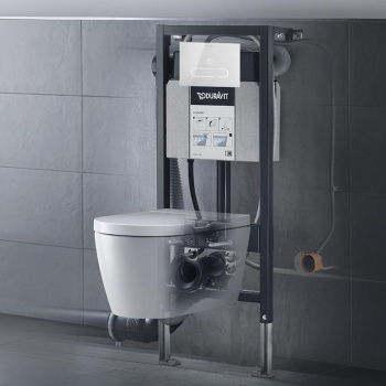 Подвесной унитаз Duravit Starck f Lite 650001012004310 (2510092000+612000012000310)