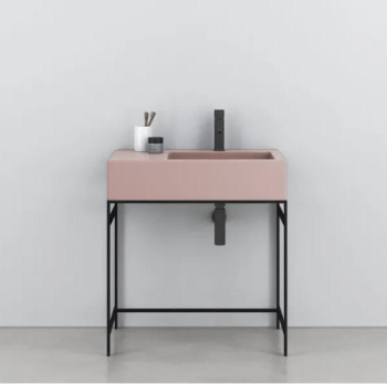 Раковина накладная Cielo I Narcisi NALAMSXSF CP 76 см левая розовый