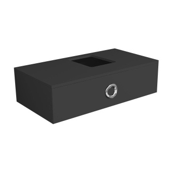 Тумба под раковину подвесная Simas Henges HEM01 nero matt 100x27 см черный
