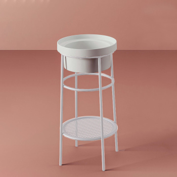 Металическая структура с раковиной Artceram FUORI SCALA 38хh83, без отв под смеситель, Fuori Scala 40, напольная, белый матовый TFL032 05 00