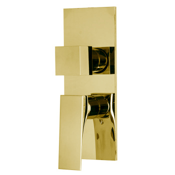 Смеситель для душа Fima Carlo Frattini Zeta встраиваемый, с переключателем на 2/3 выхода, золото F3969X6OR