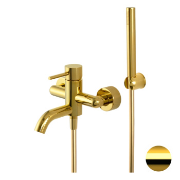Смеситель для ванны Remer X-style   золото глянцевое X02DO