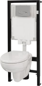 Исталляция с унитазом Jacob Delafon Brive E21733RU-00 белый