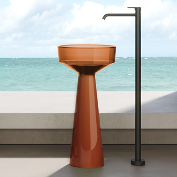 Раковина напольная Dea Design Pedestal Basin d425хh850, sunset DD2018 425 R1