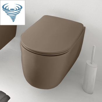 Унитаз подвесной Kerasan Nolita 531588 смыв Tornado, с креплениями WB9N, Bruno matt