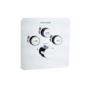 Смеситель для душа Ramonsoler RS-Smart встраиваемый термостатический на 3 выхода с внутренней частью 85T301S