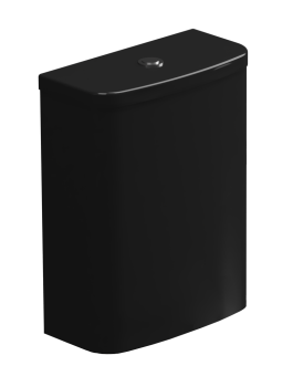бачок для напольного унитаза с механизмом смыва GSG Ceramic Design Like LKCIMBL002 + ACS82 черный глянцевый