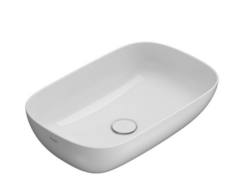 Раковина Globo T-Edge для установки на столешницу размер 60х38 см цвет bi (Bianco) B6R60BI