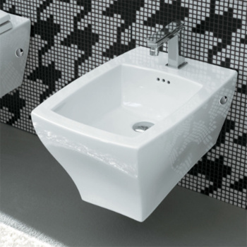 Биде подвесное Artceram JAZZ 54x36, c креплением, с 1 отв под смеситель .белый JZB001 01 00