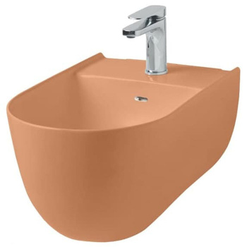 Биде подвесное Artceram THE ONE 52х35, с креплениями, с 1 отв под смеситель. arancio cammeo THB001 13 00 arancio cammeo *1