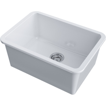 Мойка кухонная Omoikiri Torishima 67-U/I-WH Glossy белая 4993866