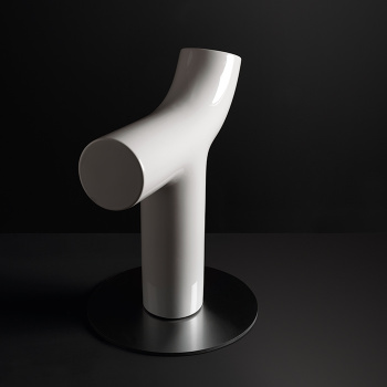 Татуэтка декоративная из керамики для ванной комнаты Kerasan Artwork C COW, белый 470101