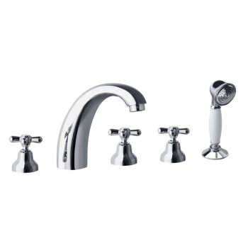 Смеситель на борт ванны Ramonsoler Gaudi с изливом и душевым комплектом 3132CG