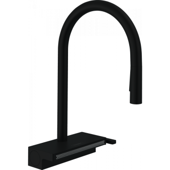 Смеситель для кухни hansgrohe Aquno Select M81, 170, 3jet, sBox 73831670 с вытяжным душем, матовый ч