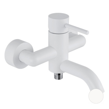 Смеситель для ванны Remer X-style   белый матовый X05BO