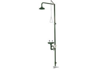 Аварийный душ с раковиной для промывки глаз из полипропилена Nofer SC 700