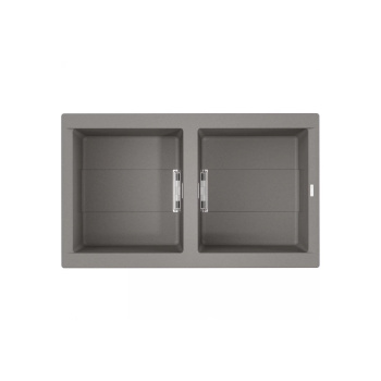 Мойка кухонная Omoikiri Banzen 86-2-GR Leningrad grey 4993318