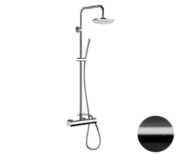 Душевая система Remer Minimal N37RX7MMM20CFP, черный брашированный хром