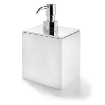 3SC Bemood White Дозатор настольный, цвет: белый матовый/Satin Nickel